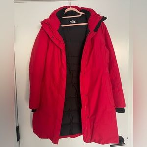 North Face 550 Red Arctic Parka | Women’s Large